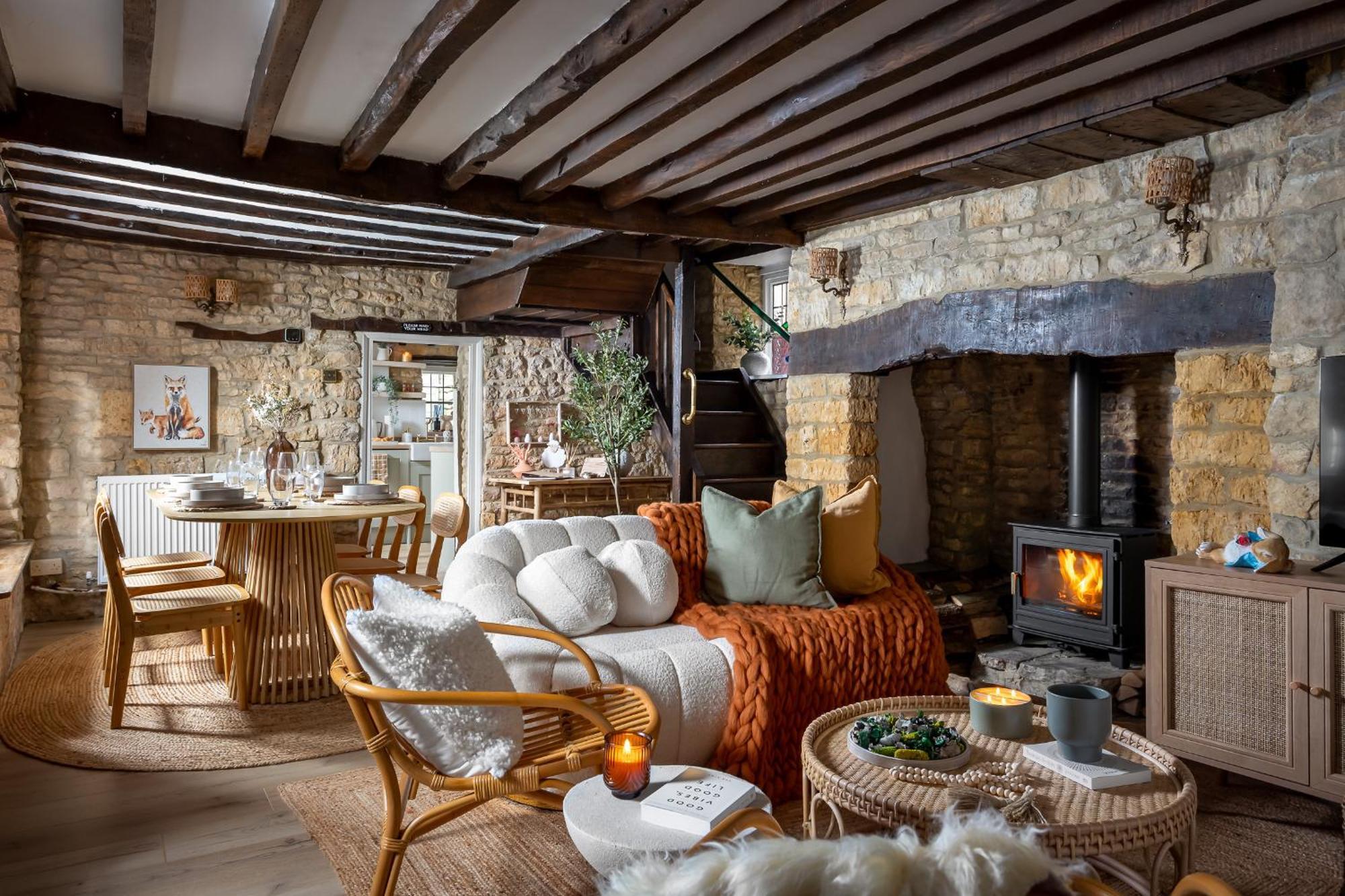 Bourton Scandi Chic Authentic Cottage Extérieur photo